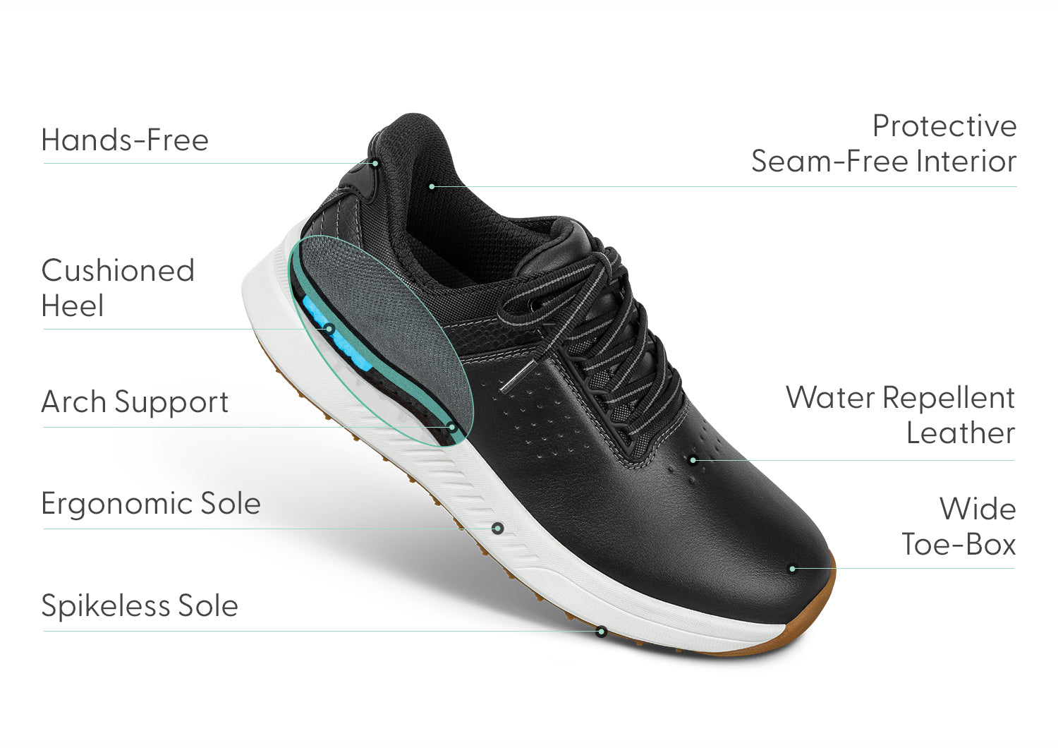 Approach Shot Hands-Free Golf - Black