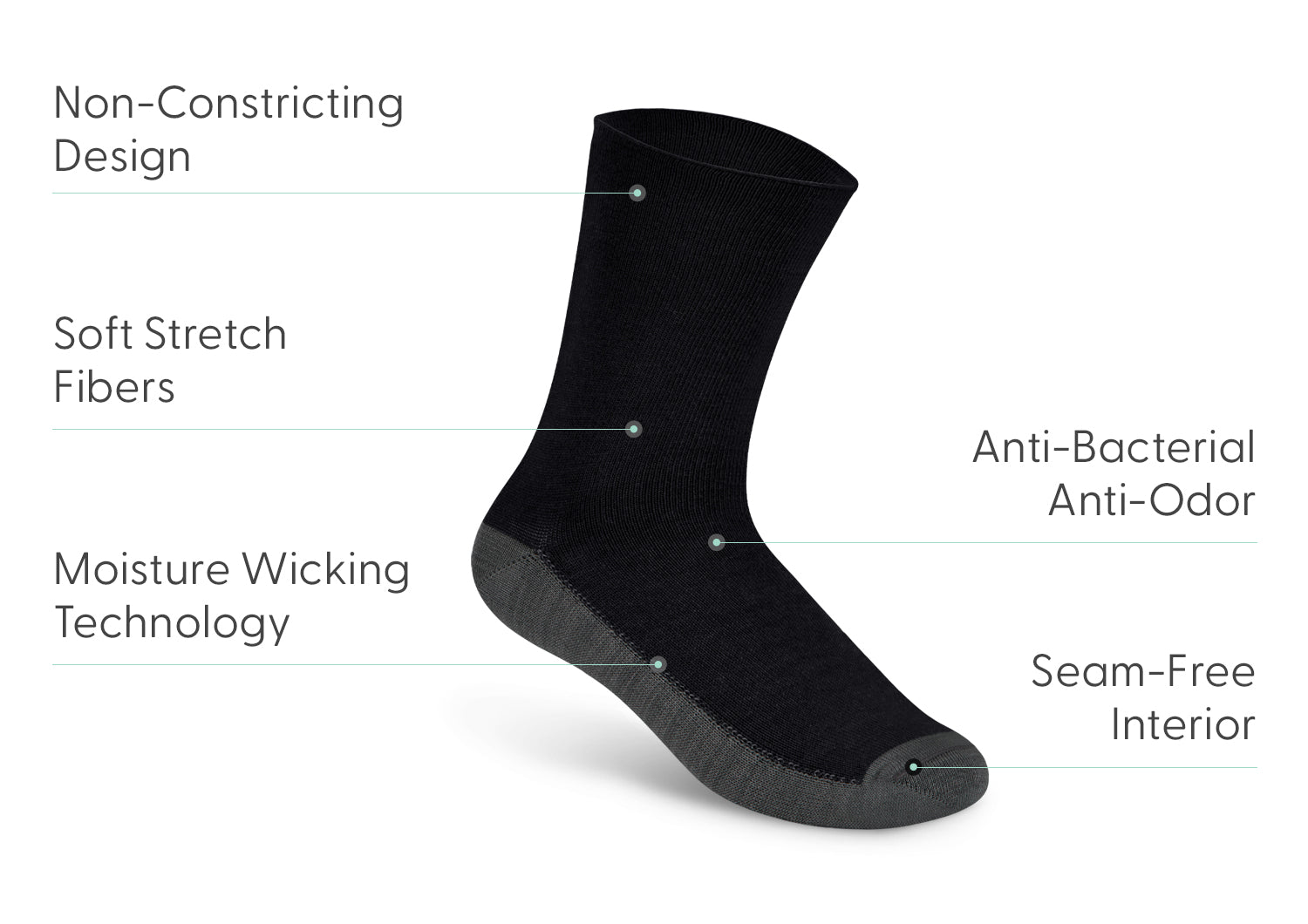 Casual/Dress Socks - Charcoal