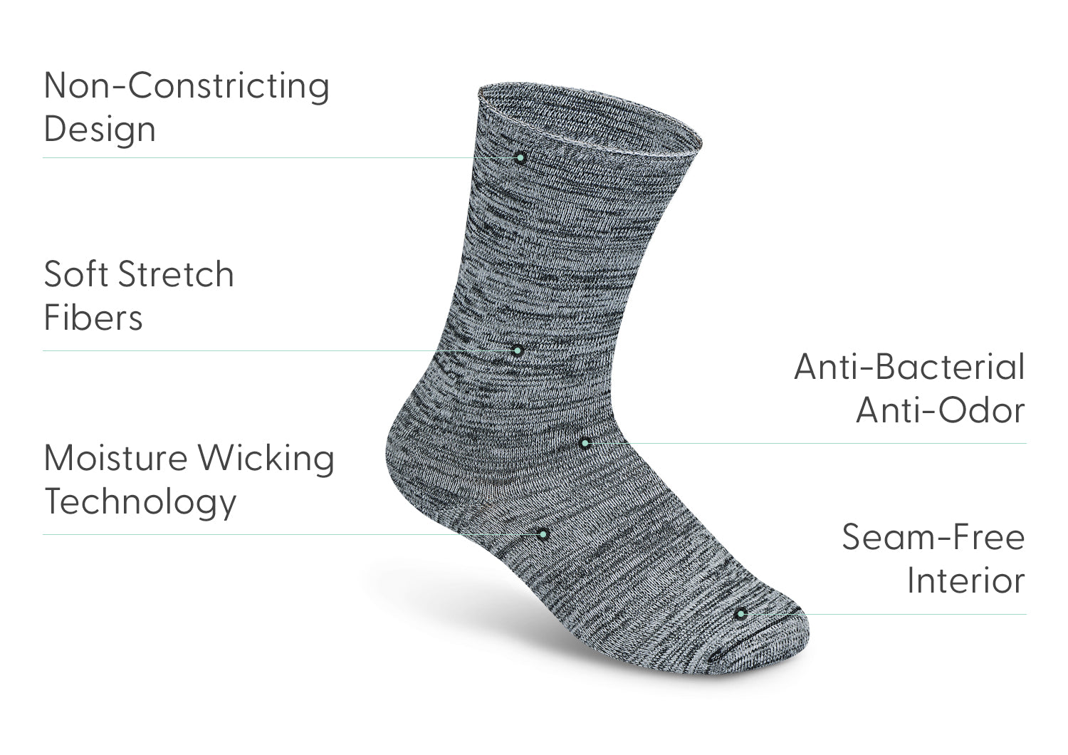 Casual/Dress Socks - Dark Gray