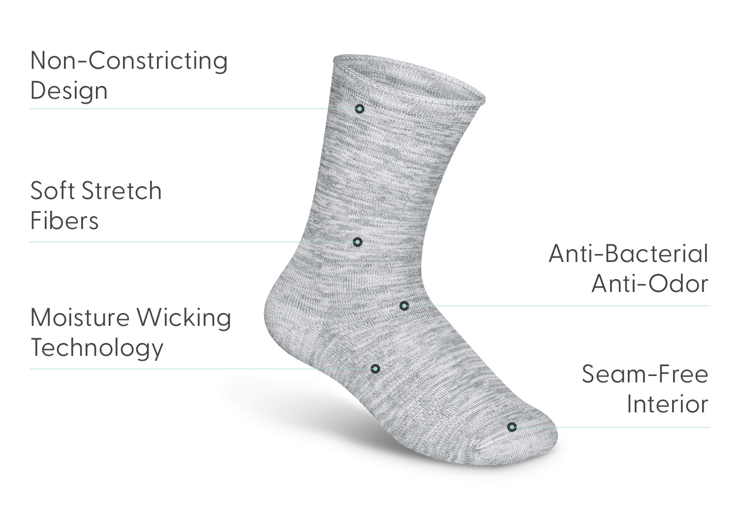 Casual/Dress Socks - Light Gray